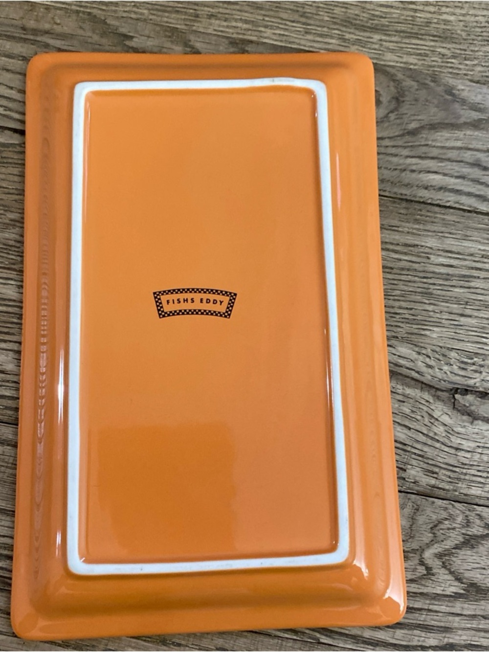 Fishs Eddy Orange 'Parking Violation' Ticket Catchall Tray - Picture 2 of 6